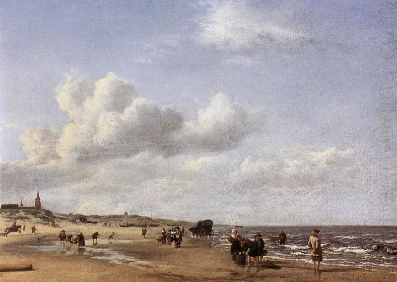 The Beach at Scheveningen wr, VELDE, Adriaen van de